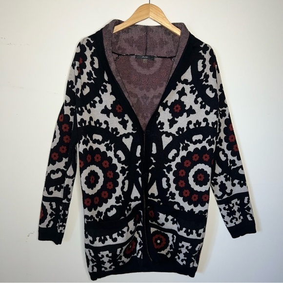 Avec Women’s Heavy Wool Cardigan Sweater Jacket Size Medium - Picture 5 of 12